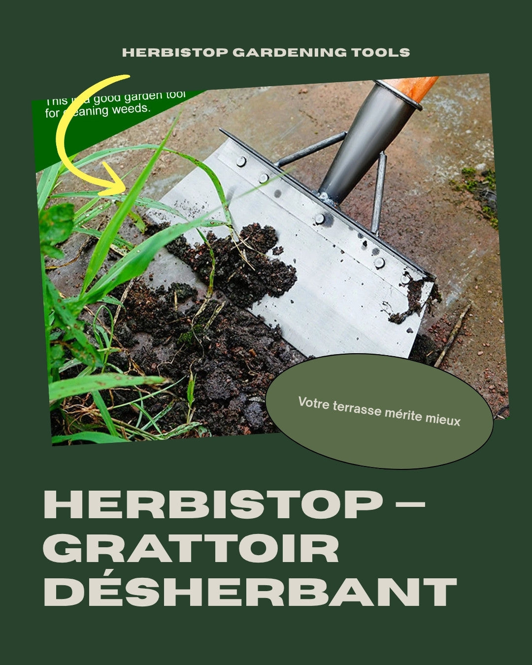 HerbiStop – Post Instagram grattoir désherbant