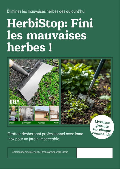 HerbiStop – Bannière hero grattoir désherbant
