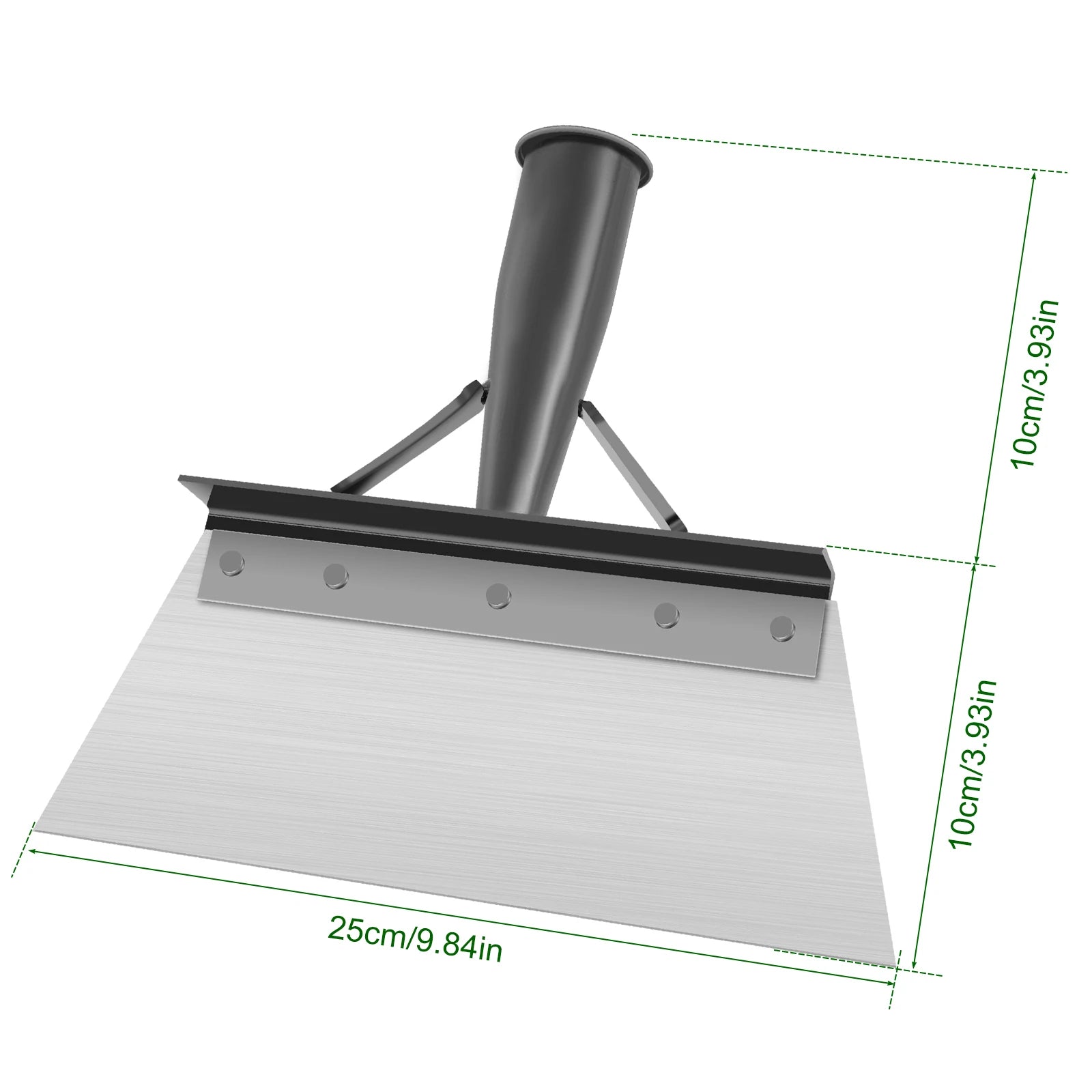 Dimensions du grattoir : 25cm x 10cm